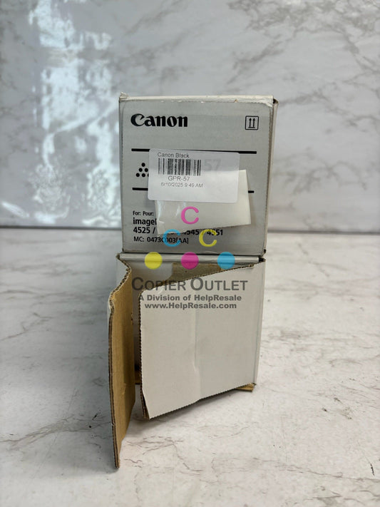 2 Open Box/No Seal Bag OEM Canon IR 4525i III,4535i Black Toners GPR-57K