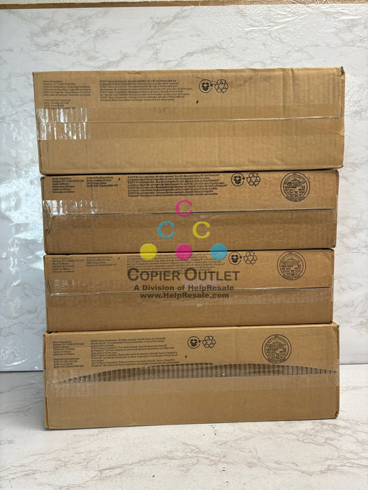 4 OEM Xerox C550,560,570,C60 Black & Color Drum Cartridges 013R00663,13R00664 (2 Each)