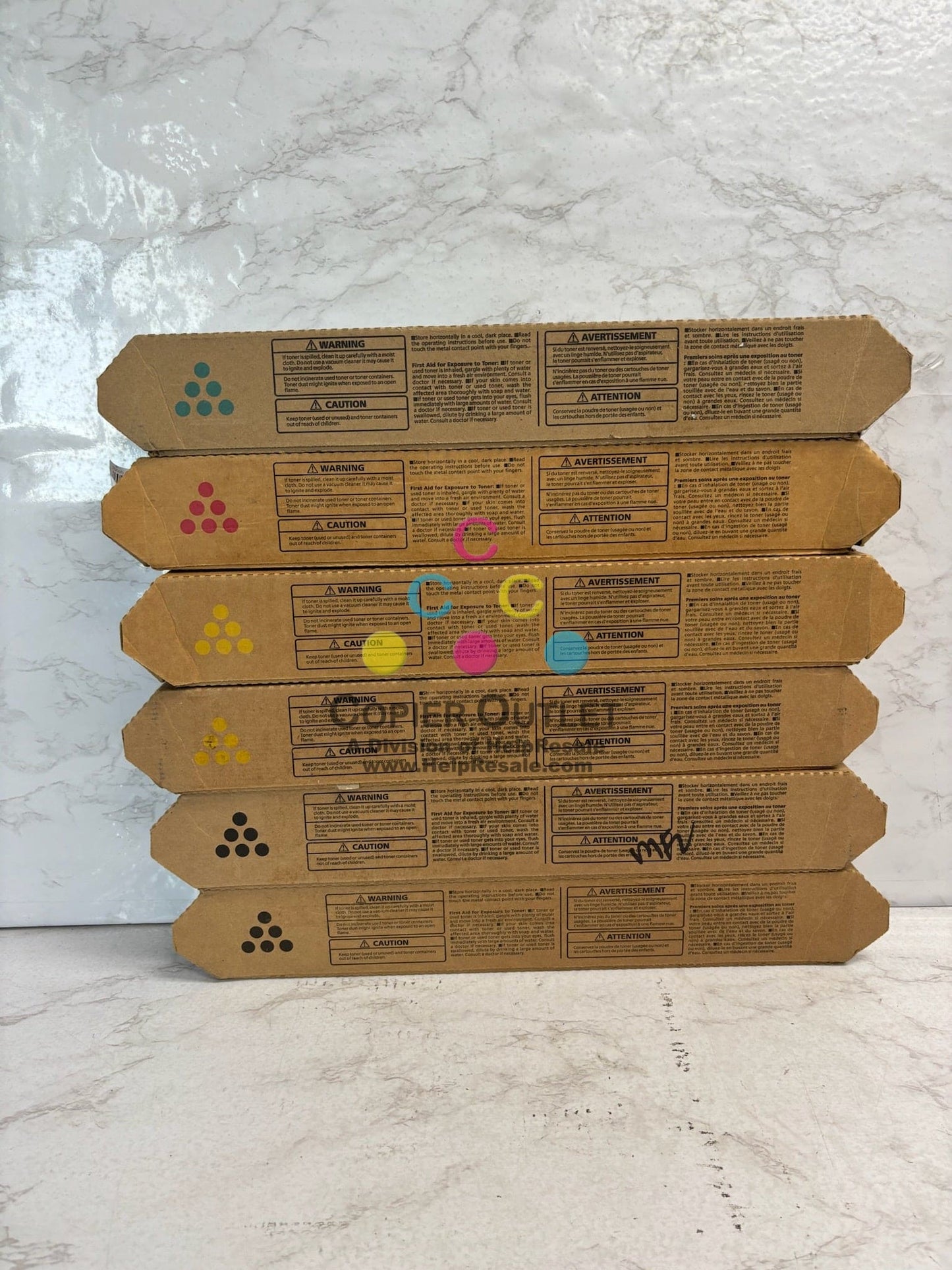 6 Genuine Ricoh MP C407 CMYYKK Toners 842207,842208,842209,842210