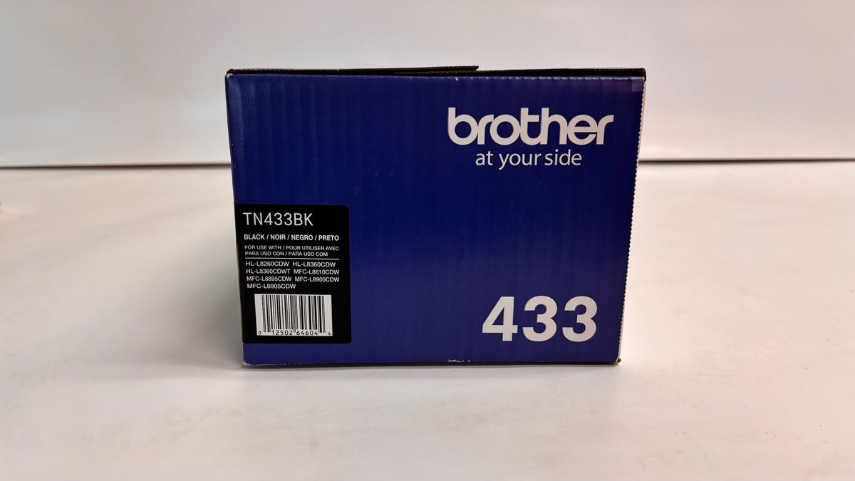 Genuine Brother HL-L8260CDW,  MFC-L8900CDW High Yield Black Toner TN433BK