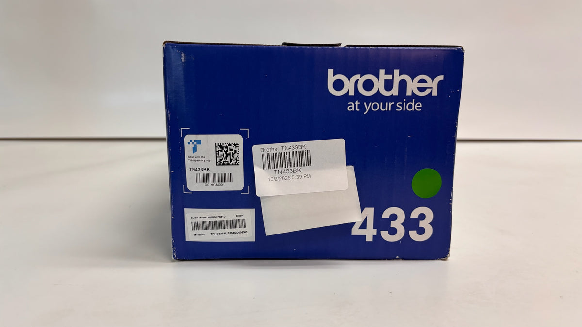 Genuine Brother HL-L8260CDW,  MFC-L8900CDW High Yield Black Toner TN433BK