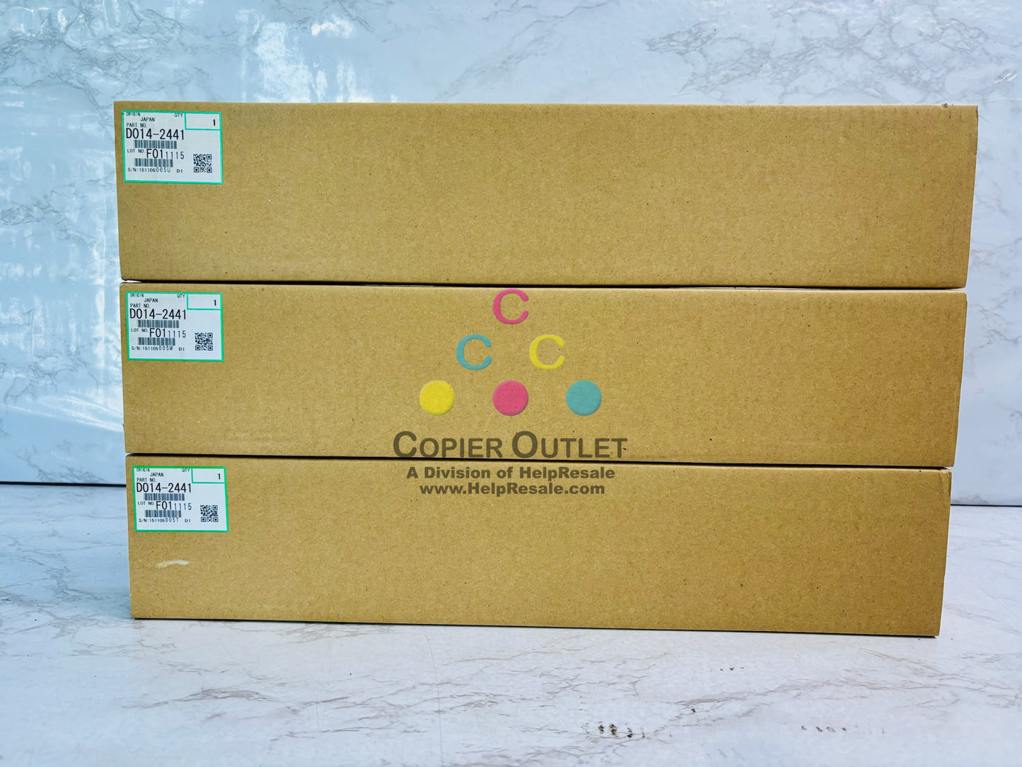 3 Genuine Ricoh Aficio MP C6000, C6000SP Charge Roller Unit D014-2441, D0142441