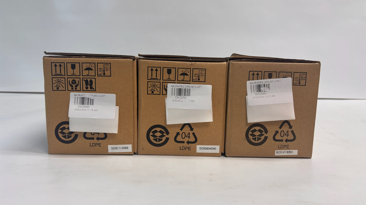 3 Genuine Muratec MFX-1450,MFX-2550, MFX-2570 Drum Cartridge DK-2550, DK2550