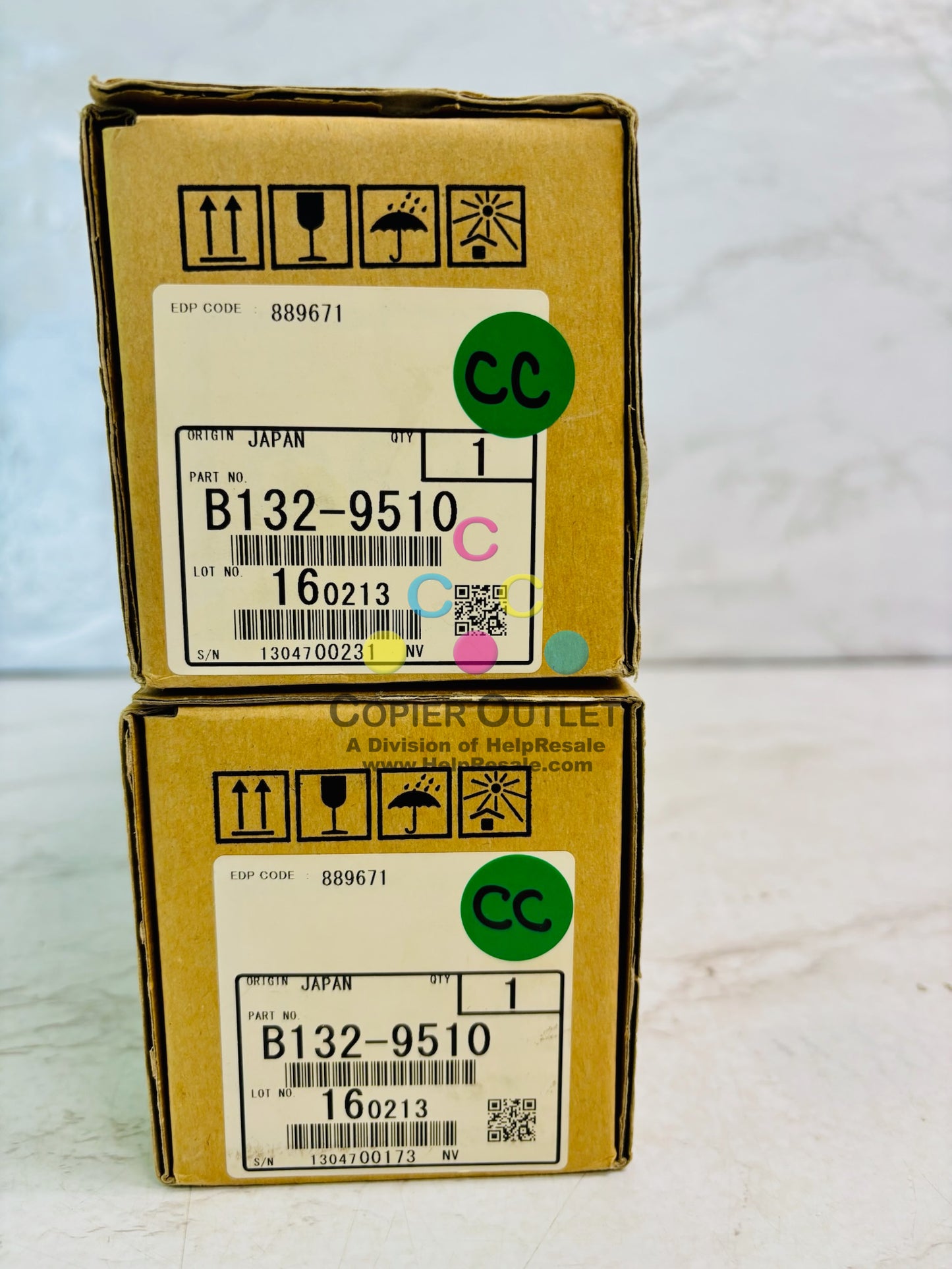 2 Genuine Ricoh Aficio MP C6000, C6000SP Drum B132-9510, 899677