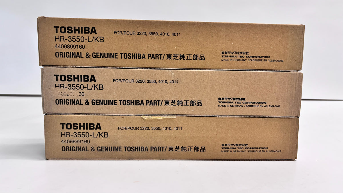 3 Genuine Toshiba 3220, 3550, 4010 Lower Pressure Roller HR-3550-L/KB, HR3550L/KB, 4409899160