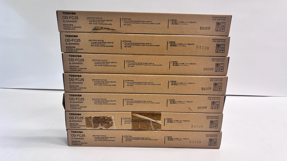 7 Genuine Toshiba E STUDIO 2040C, 4540C Drum Only OD-FC25, ODFC25, 6LJ04446000