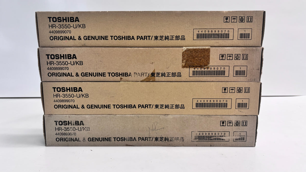 4 Genuine Toshiba 3550 Upper Fuser Rollers HR-3550-U/KB, HR3550U/KB, 4409899070