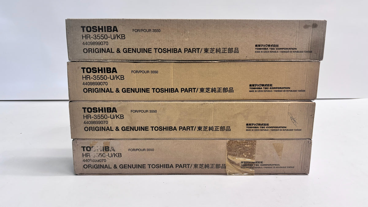 4 Genuine Toshiba 3550 Upper Fuser Rollers HR-3550-U/KB, HR3550U/KB, 4409899070
