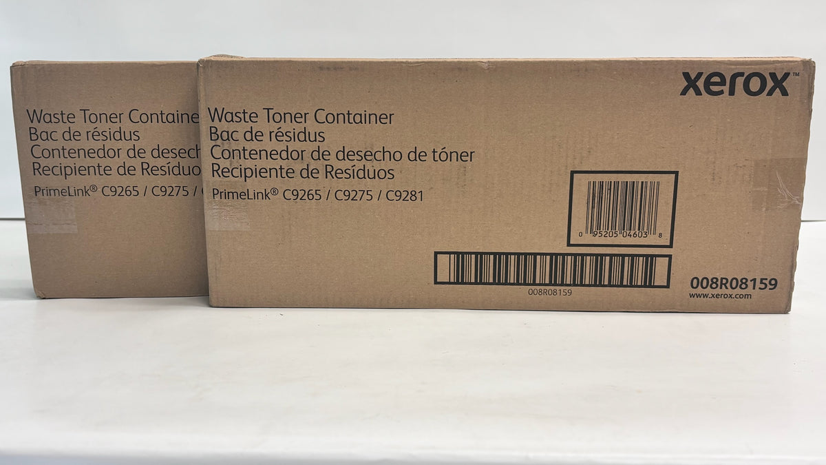 2 Genuine Xerox PrimeLink C9265/C9275/C9281 Waste Toner Containers 008R08159
