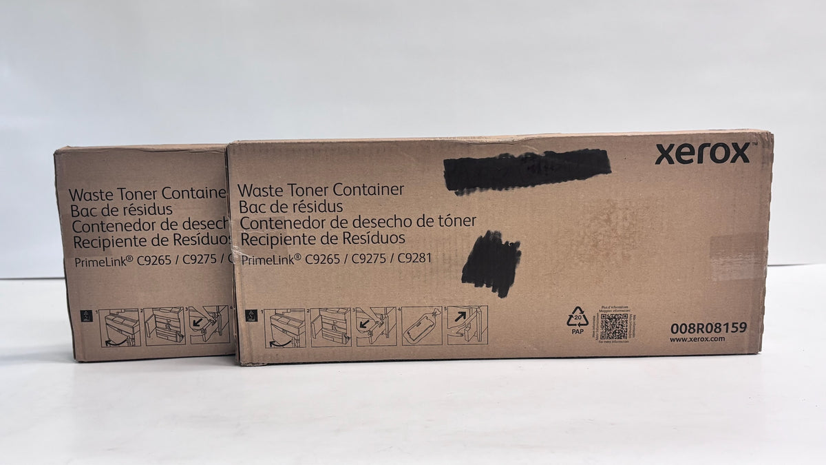2 Genuine Xerox PrimeLink C9265/C9275/C9281 Waste Toner Containers 008R08159