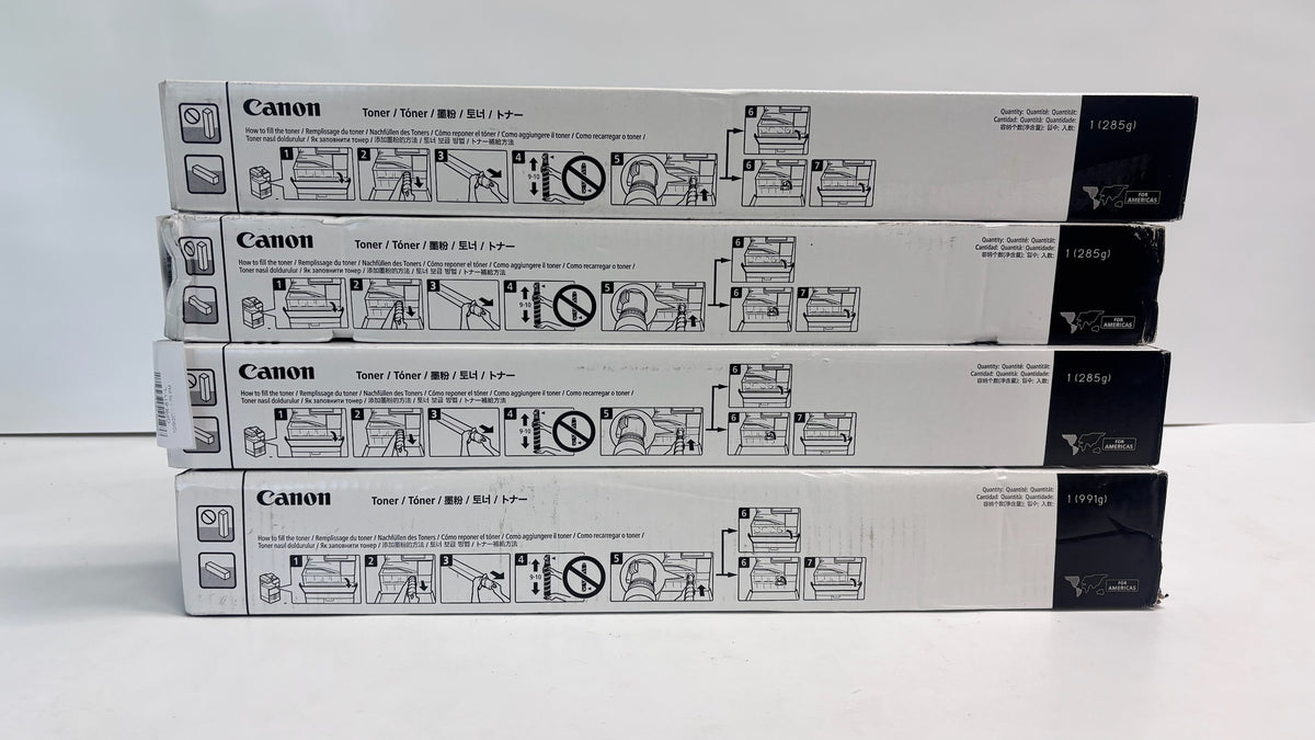 4 Genuine Canon iRA C5860, C5870 Mag, Yellow & Black Toners  GPR-61L MMY & GPR-61K (Bad Boxes)