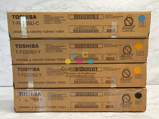 4 OEM Toshiba eSTUDIO 3005AC,3505AC,4505AC,5005AC T-FC505U CYYK Toners