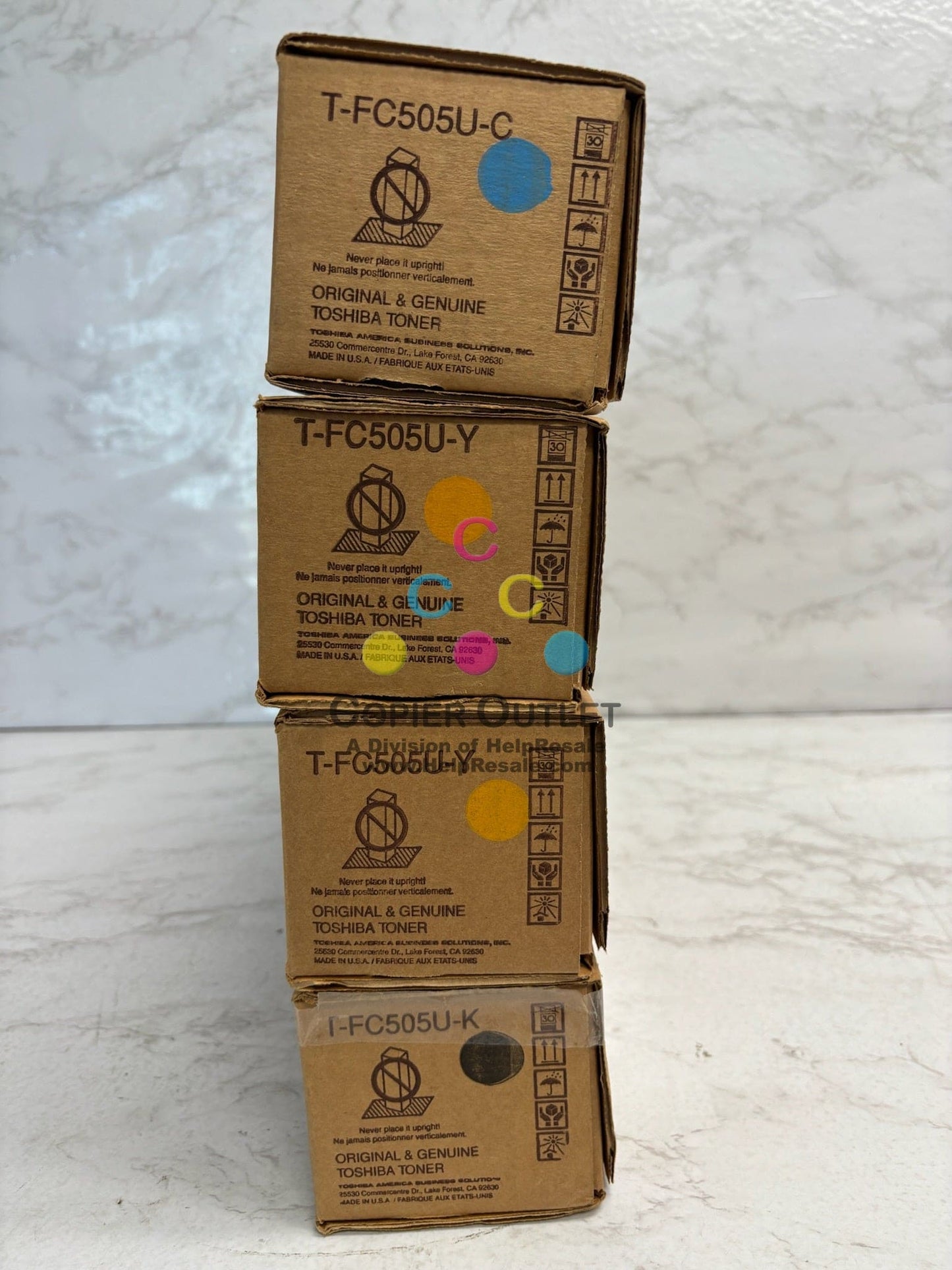 4 OEM Toshiba eSTUDIO 3005AC,3505AC,4505AC,5005AC T-FC505U CYYK Toners