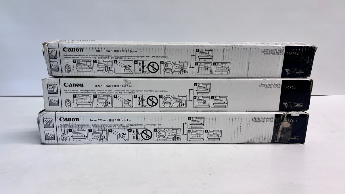 Open 3 Genuine Canon iRAC5840, C5870 Cyan & Yellow Toners GPR61, GPR-61CCY
