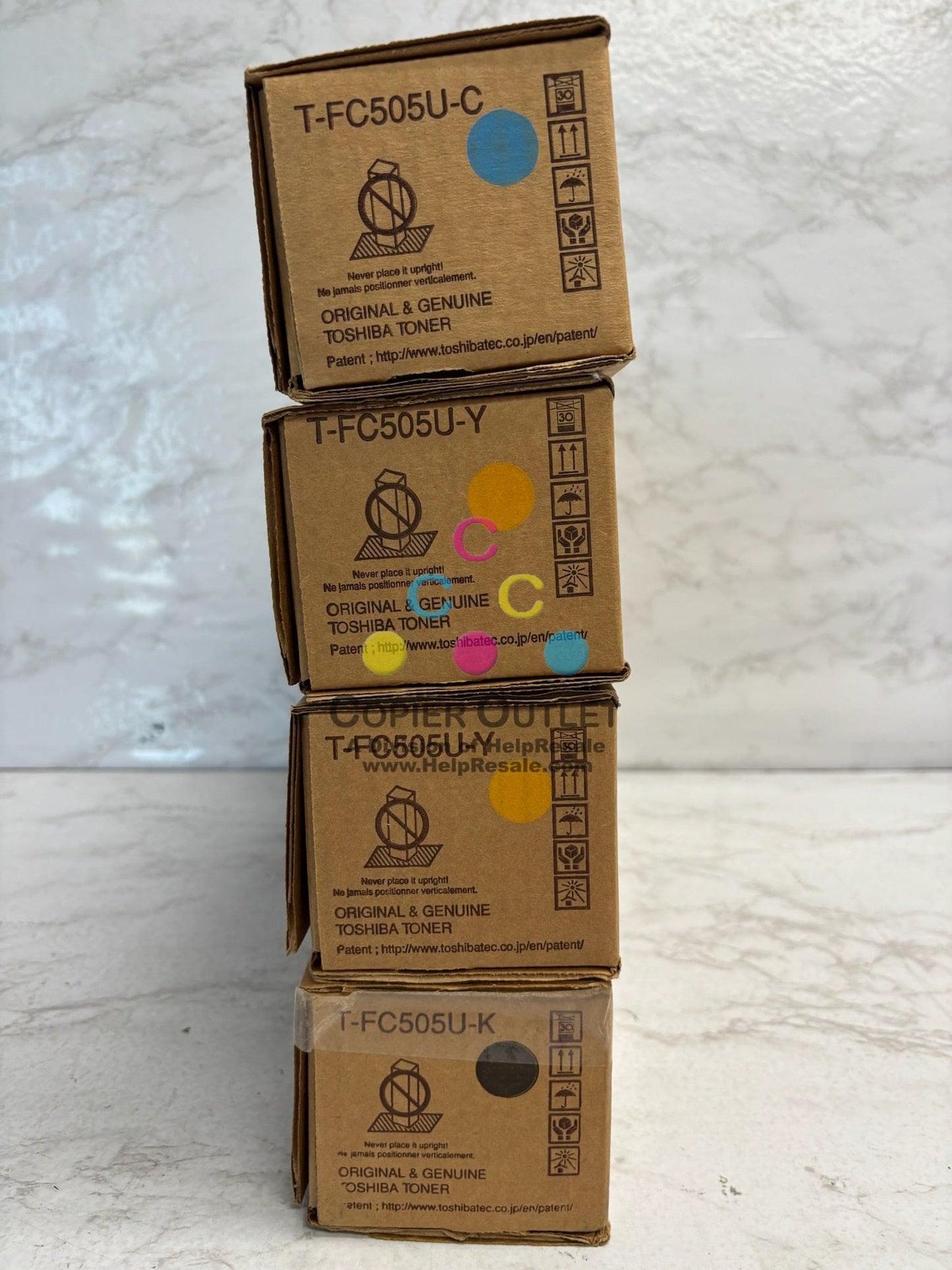 4 OEM Toshiba eSTUDIO 3005AC,3505AC,4505AC,5005AC T-FC505U CYYK Toners