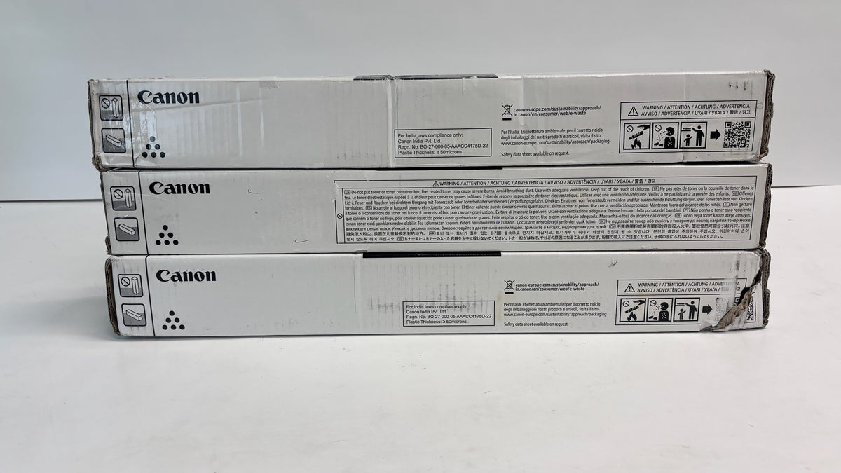 Open 3 Genuine Canon iRAC5840, C5870 Cyan & Yellow Toners GPR61, GPR-61CCY