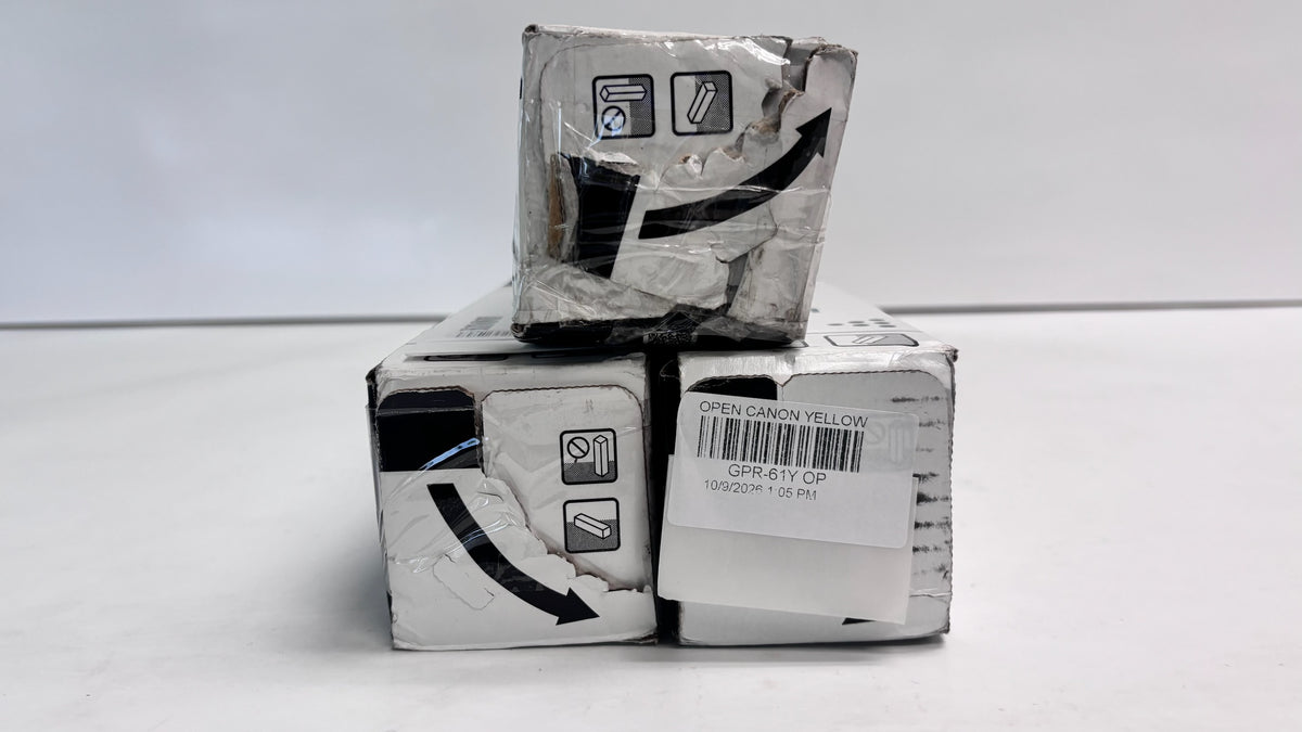 Open 3 Genuine Canon iRAC5840, C5870 Cyan & Yellow Toners GPR61, GPR-61CCY