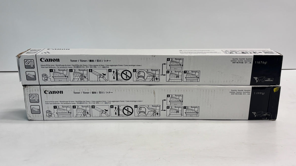 2 Genuine Canon iRC5840, C5870 Yellow and Black Toners GPR61, GPR-61Y, GPR-61K