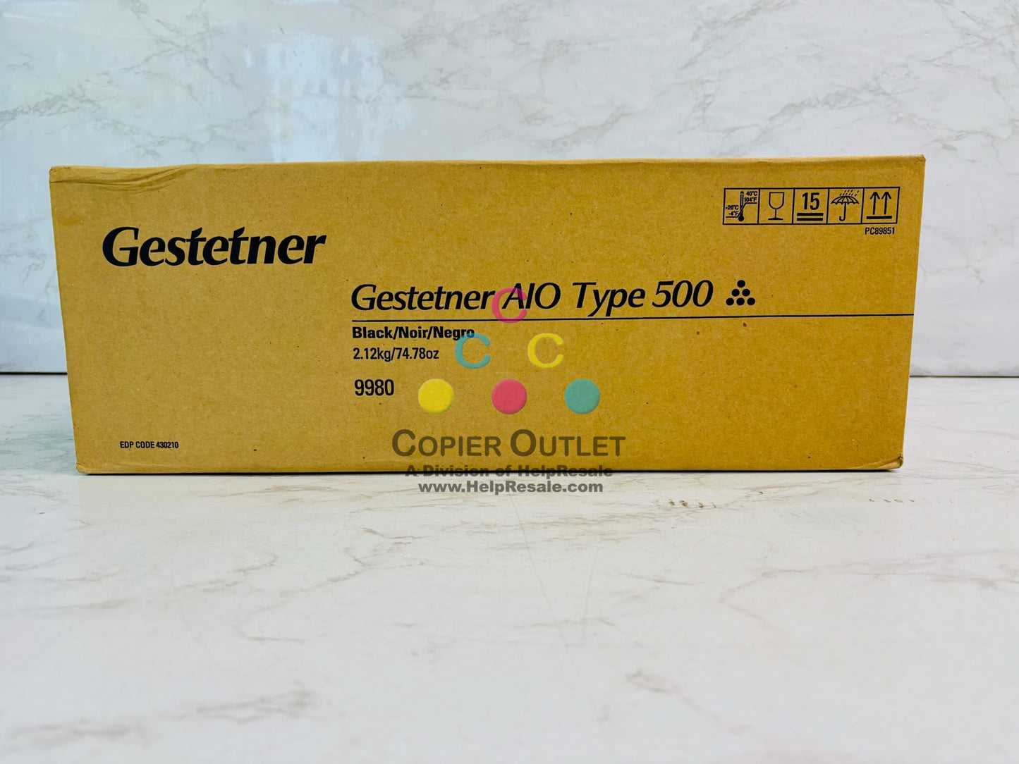 Genuine Gestetner DD 5450 AIO Type 500 Black Toner H190-95, 430210