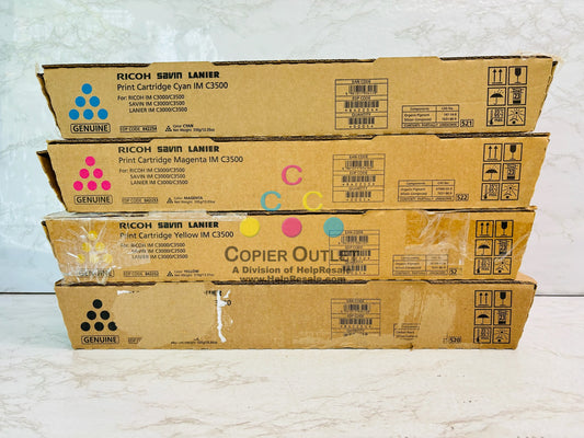 4 Cosmetic OEM  Ricoh IM C3000 Cyan, Magenta, Yellow & Black Toner 842251,52,53,54