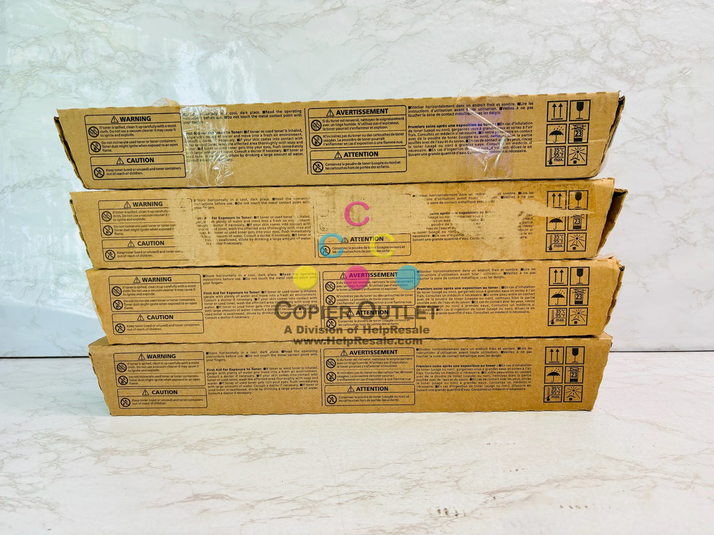 4 Cosmetic OEM  Ricoh IM C3000 Cyan, Magenta, Yellow & Black Toner 842251,52,53,54