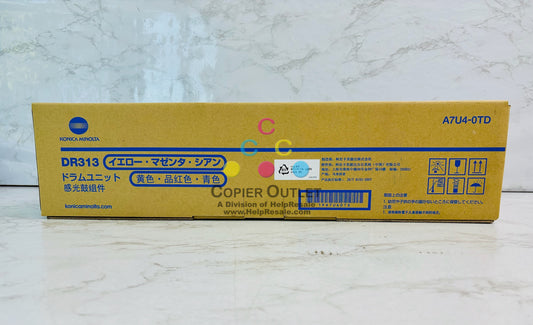 Genuine Konica Minolta BizHub C258, C308 CMY Drum Unit DR313, A7U4-0TD
