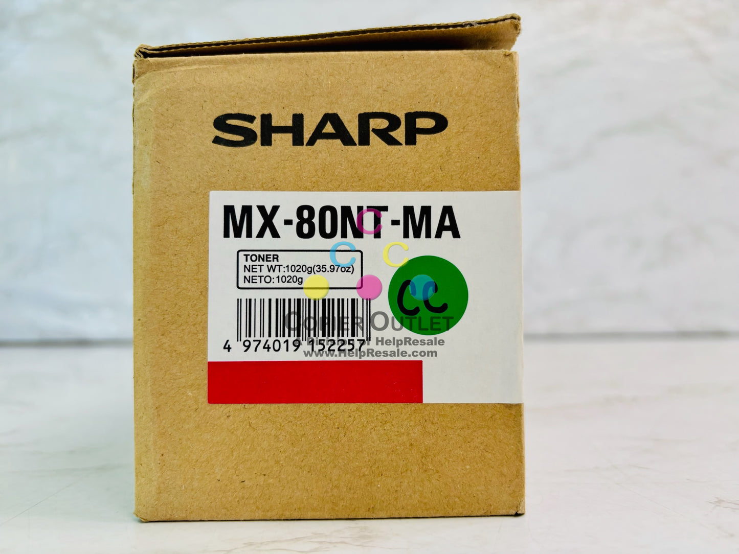 Genuine Sharp MX-7081, MX-8081 Magenta Toner MX-80NT M