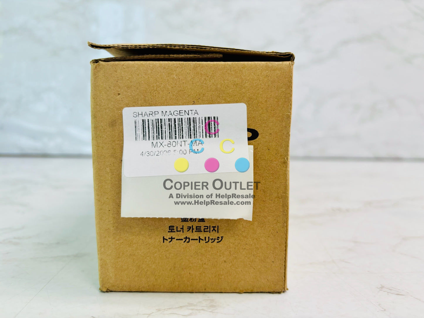 Genuine Sharp MX-7081, MX-8081 Magenta Toner MX-80NT M