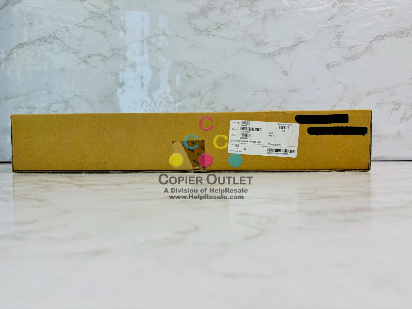 Genuine Ricoh Aficio MP 2550, 2550B ADU Rear Inner Cover D369-4770, D3694770