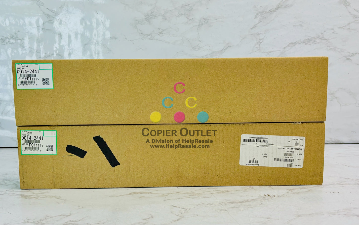 2 Genuine Ricoh Aficio MP C6000, C6000SP Charger Roller Unit D014-2441, D0142441