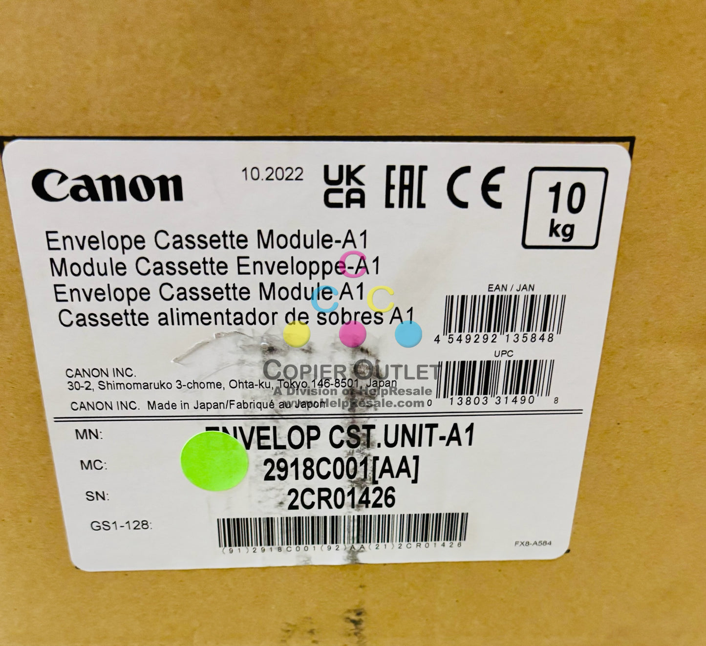 Genuine Canon 715iF III, 615iF III Envelope Cassette Module A-1, 2918C001, Local Pick Up