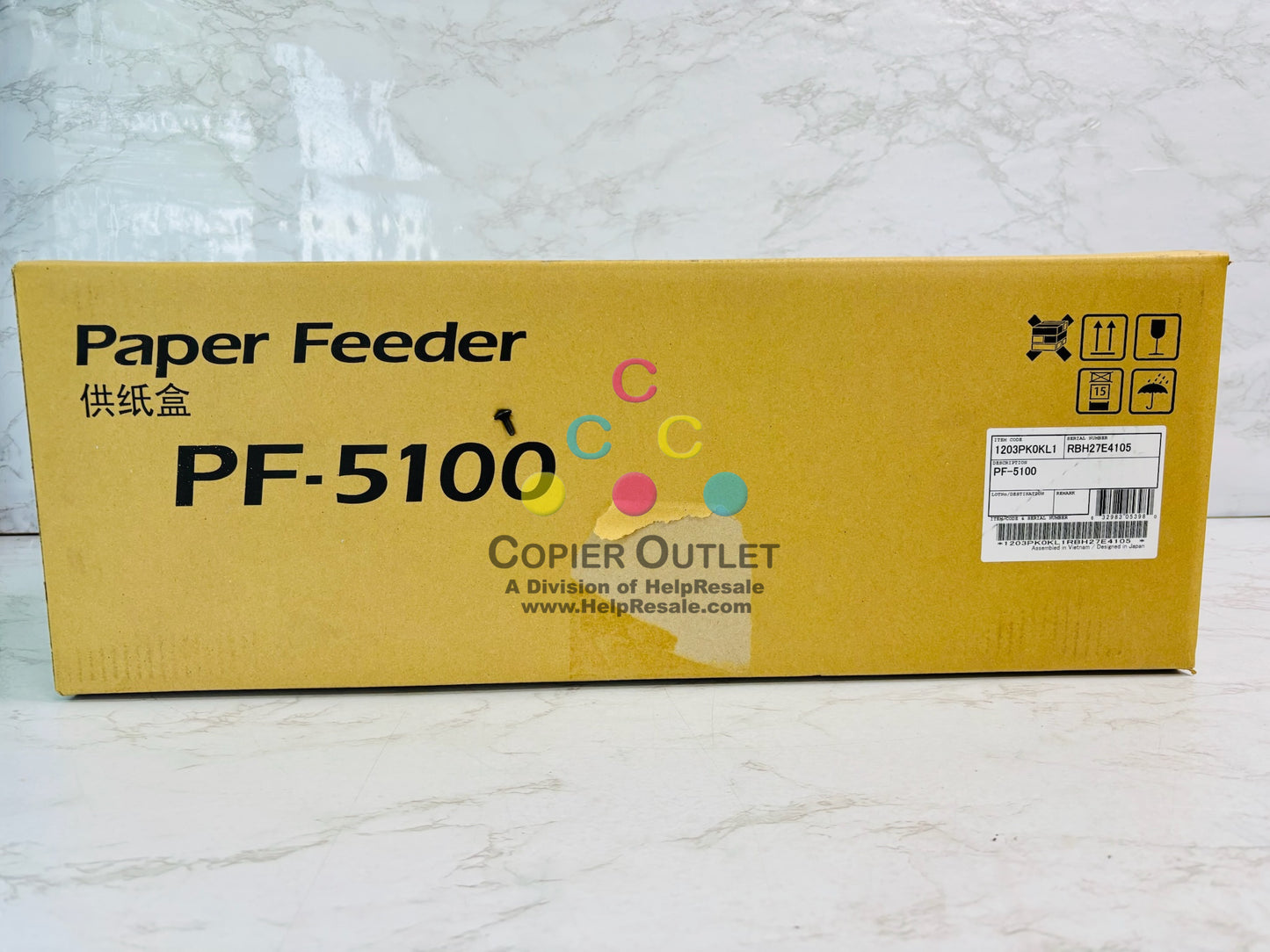 Genuine Kyocera P6035CDN, P6535CDN 500 Sheet Paper Feeder PF-5100, 1203PK0KL3