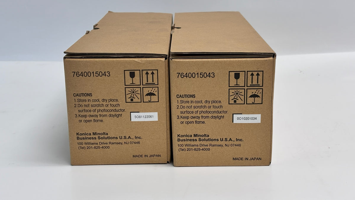 2 Genuine Konica Minolta Bizhub 25 Black Drums DR-120, 7640015043