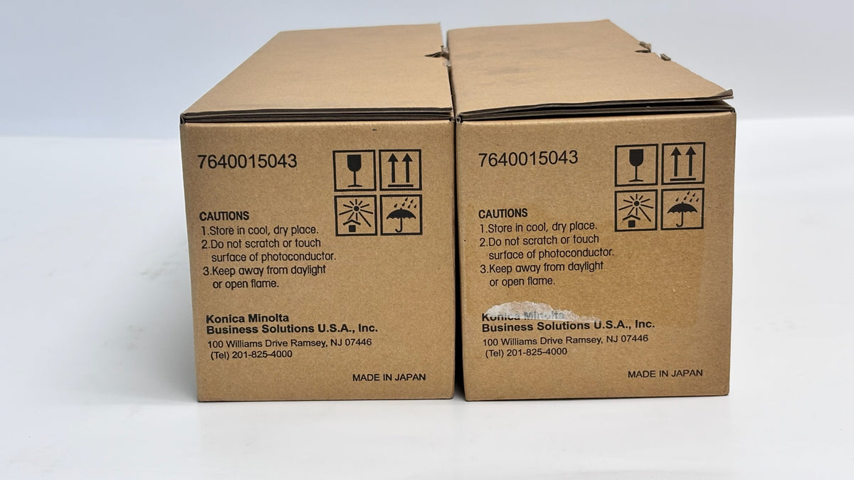 2 Genuine Konica Minolta Bizhub 25 Black Drums DR-120, 7640015043