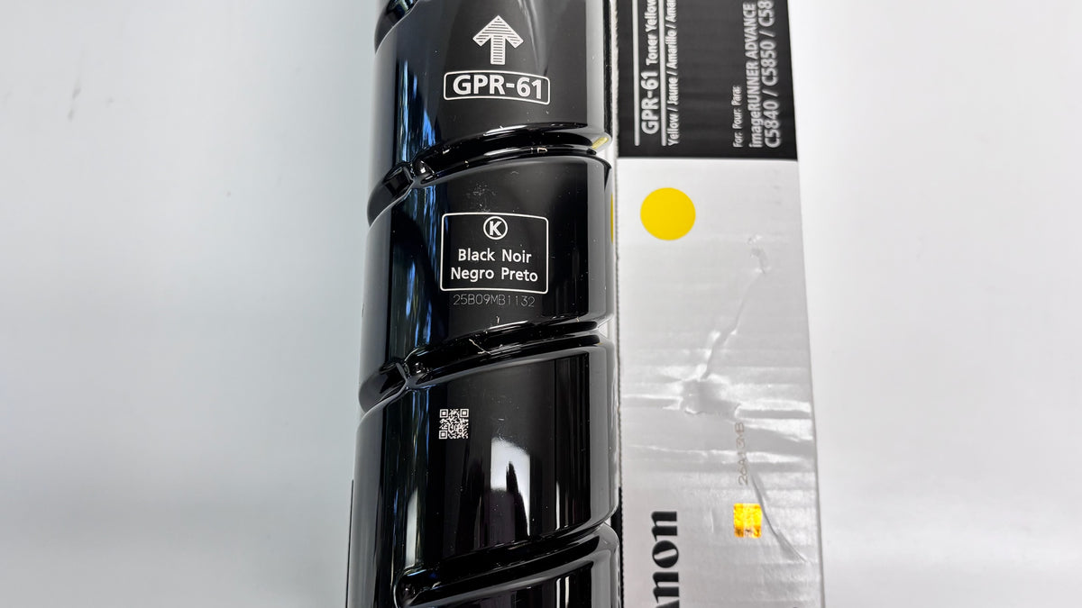 2 Open Box Genuine Canon iRC5840, C5870 Yellow and Black Toners GPR-61YK (Open Black)