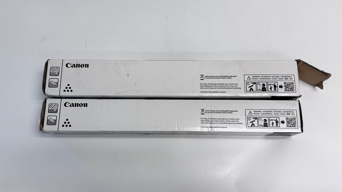 2 Open Box Genuine Canon iRC5840, C5870 Yellow and Black Toners GPR-61YK (Open Black)
