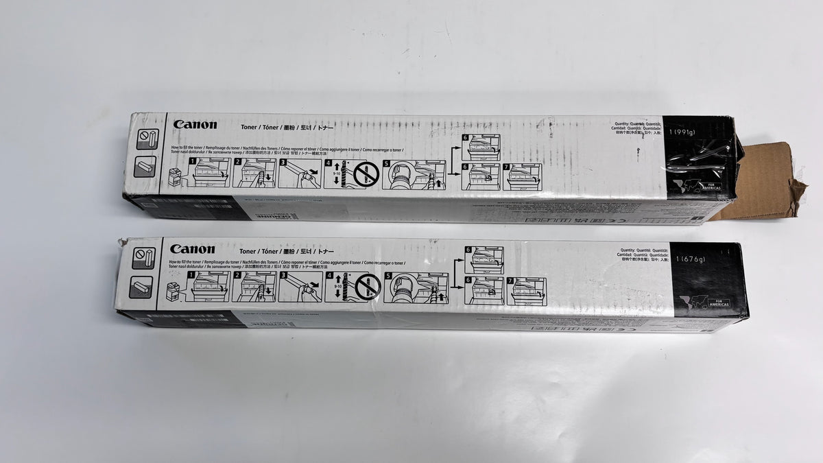 2 Open Box Genuine Canon iRC5840, C5870 Yellow and Black Toners GPR-61YK (Open Black)