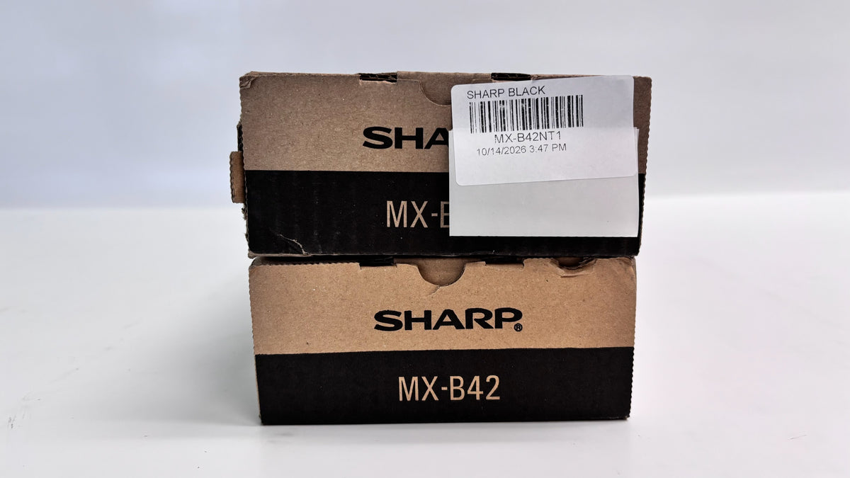 2 Genuine Sharp MX-B402, MX-B402SC Black Toners MX-B42NT1