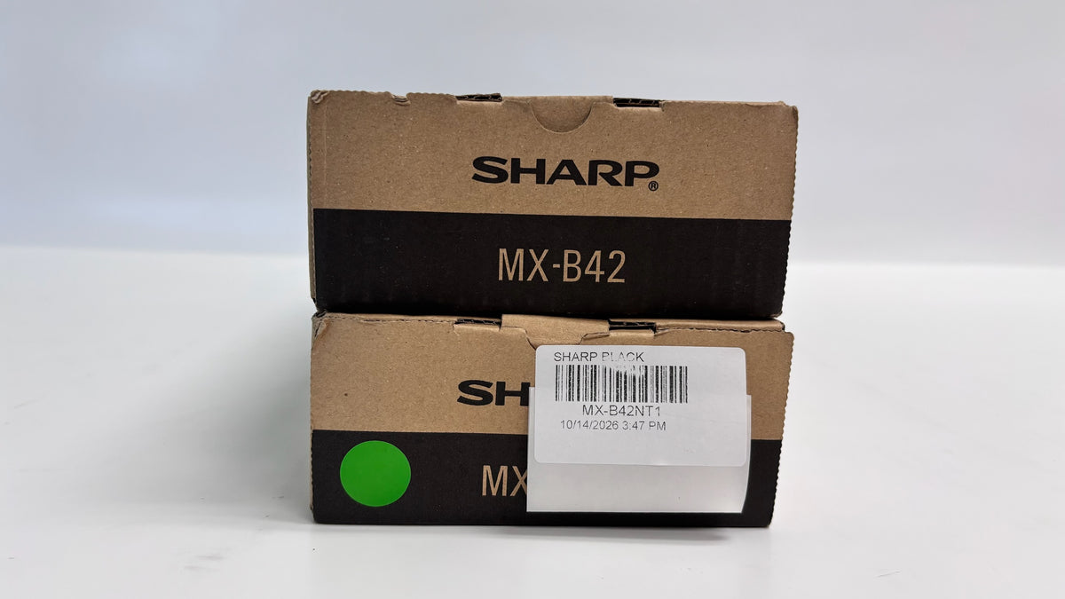 2 Genuine Sharp MX-B402, MX-B402SC Black Toners MX-B42NT1