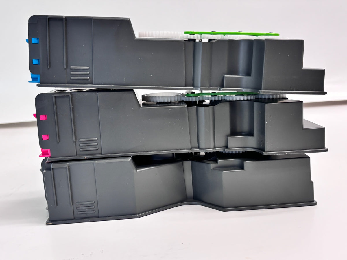3 Genuine Sharp BPC131PW, BPC131WD Cyan, Magenta & Black Toner BP-C10NT-CA,MA,BA