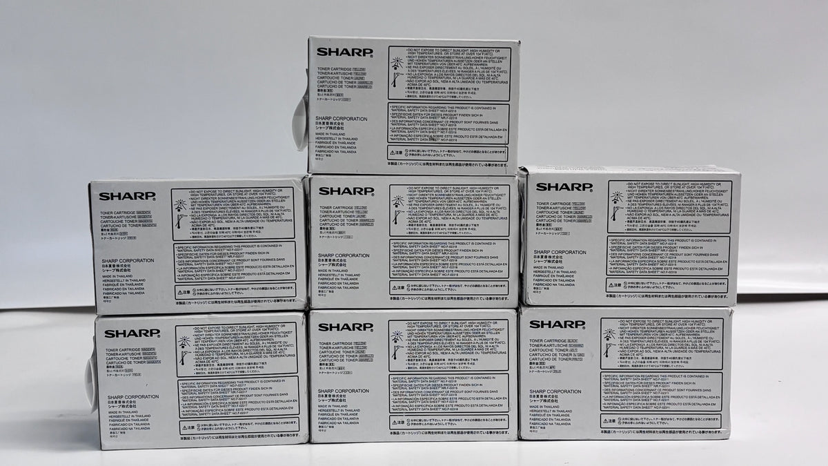 7 Genuine Sharp MX-C250,MX-C300P Magenta, Yellow & Black Toners MX-C30NT MMYYYYK