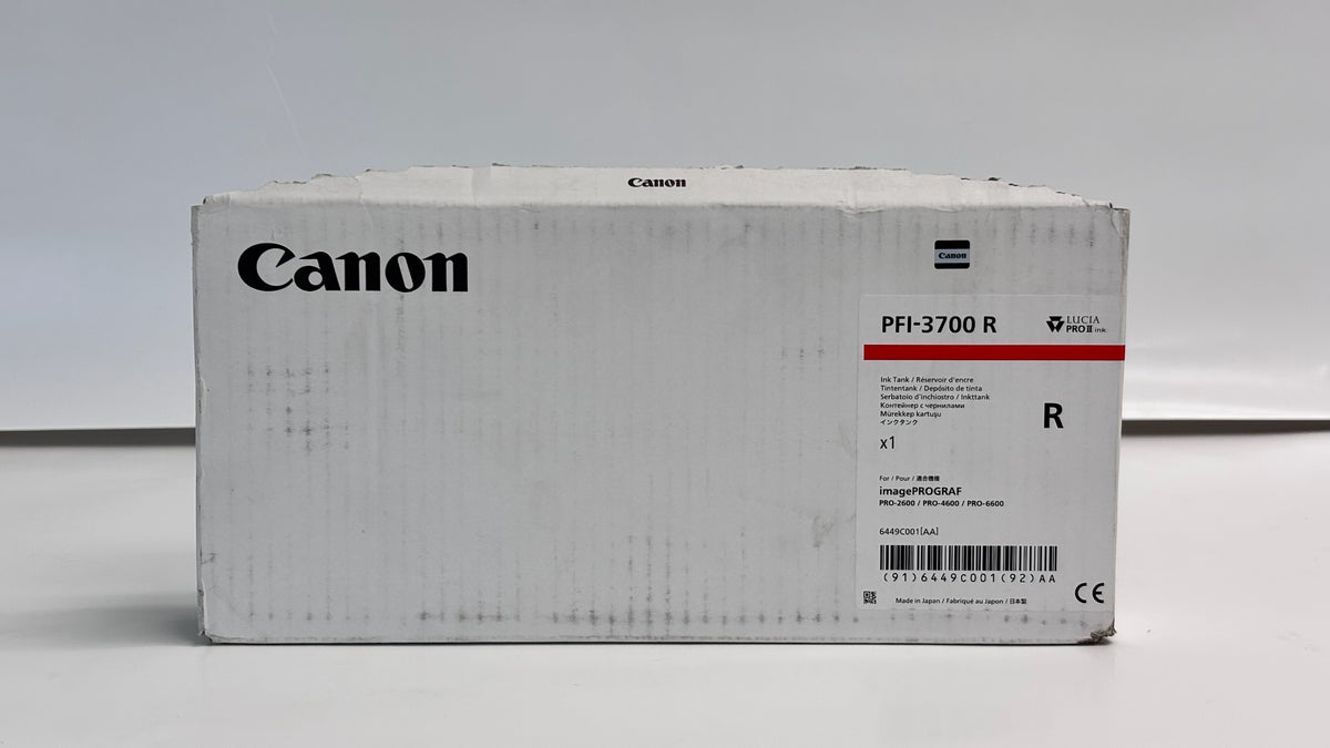 Open Genuine Canon PRO-2600,PRO-4600 Red Pigment Ink  PFI-3700R, 6449C001 (2028)