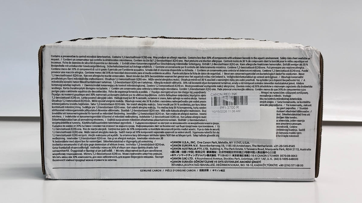 Open Genuine Canon PRO-2600,PRO-4600 Red Pigment Ink  PFI-3700R, 6449C001 (2028)