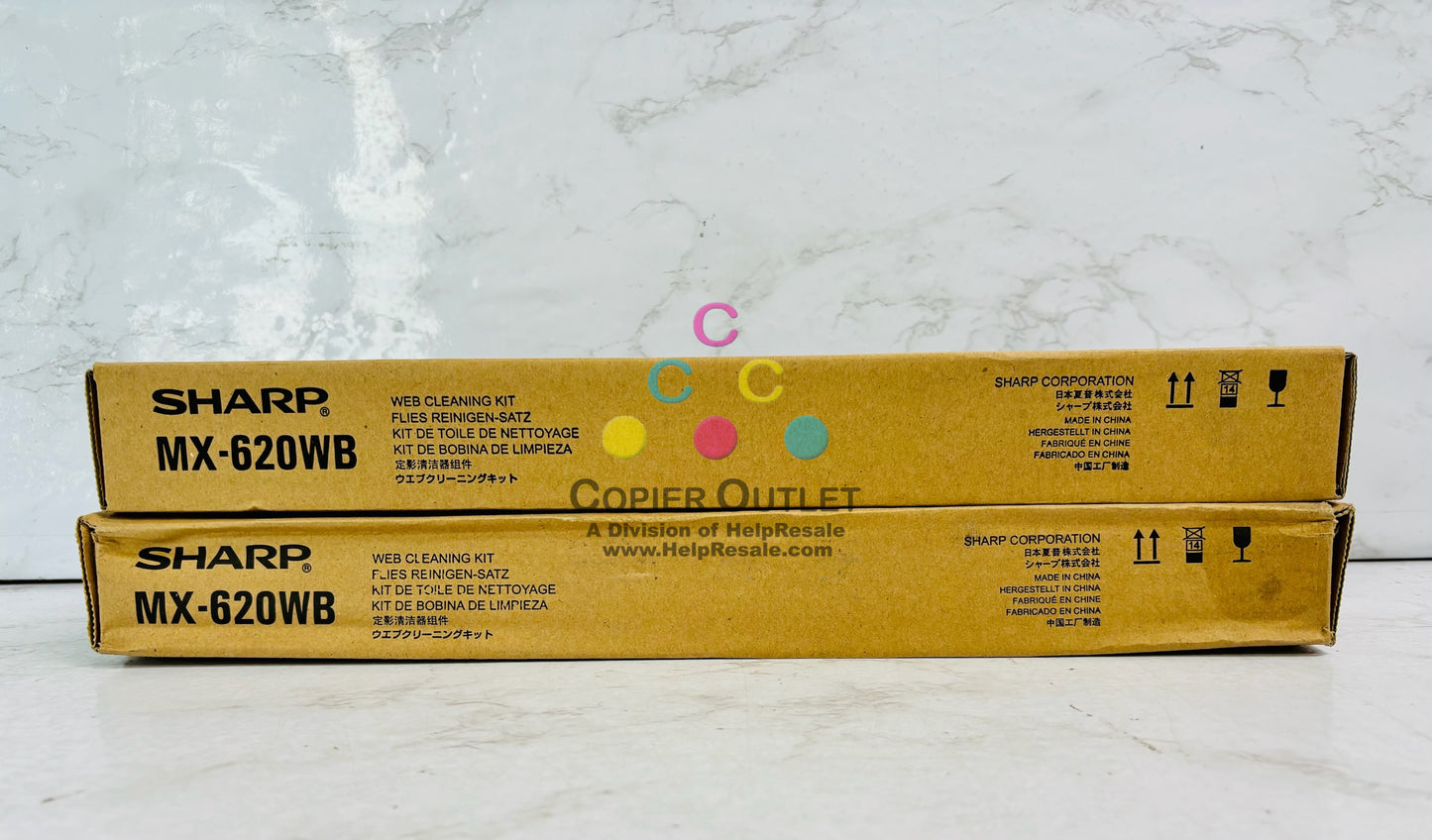 2 Genuine Sharp MX-6240N, MX-6500N Web Cleaning Kit MX-620WB