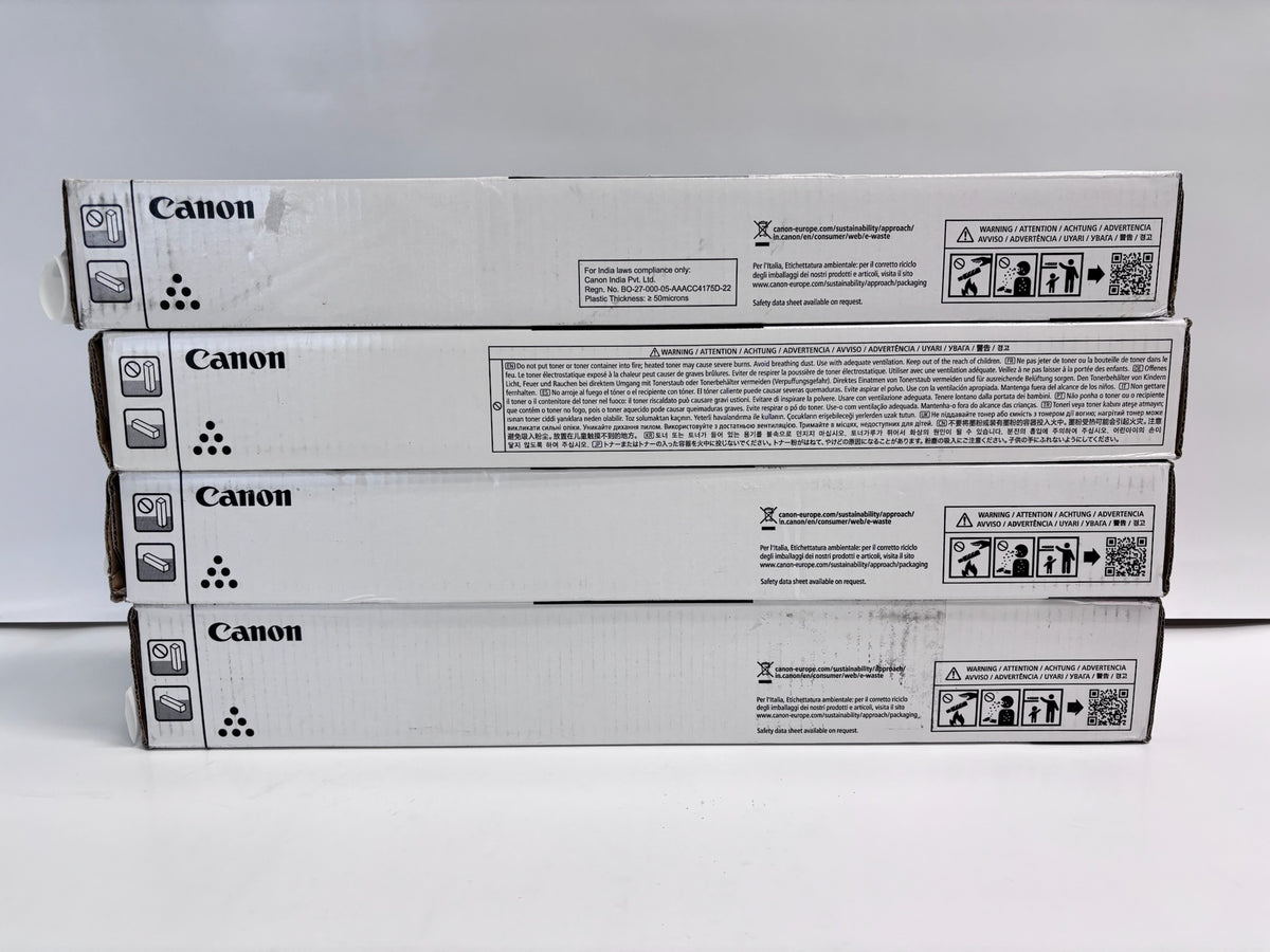 4 Genuine Canon iR Adv C5840i,C5850i Cyan, Yellow & Black Toner GPR-61 CCYK (Bad Box)