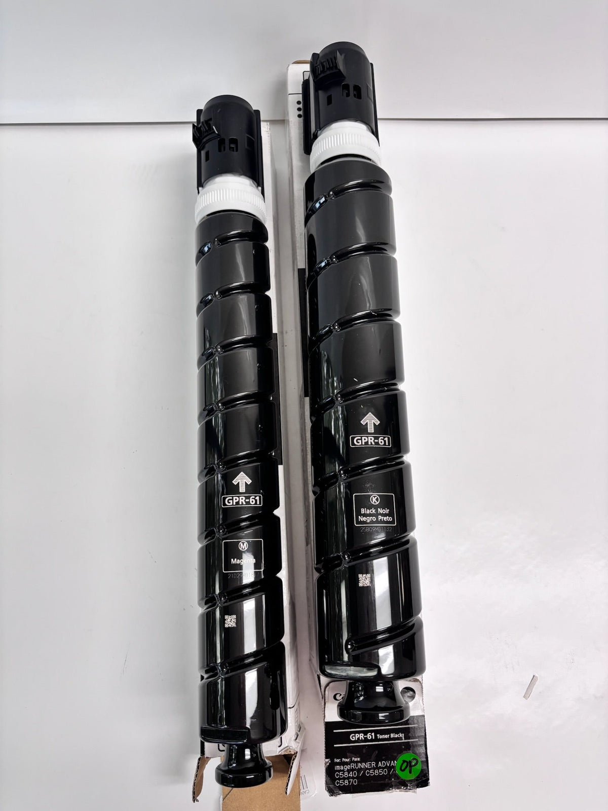 2 Open Genuine Canon iRC5840, C5870 Magenta and Black Toners GPR-61M, GPR-61K