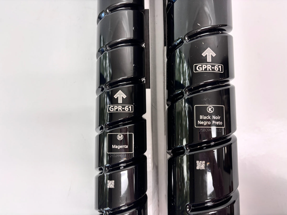 2 Open Genuine Canon iRC5840, C5870 Magenta and Black Toners GPR-61M, GPR-61K