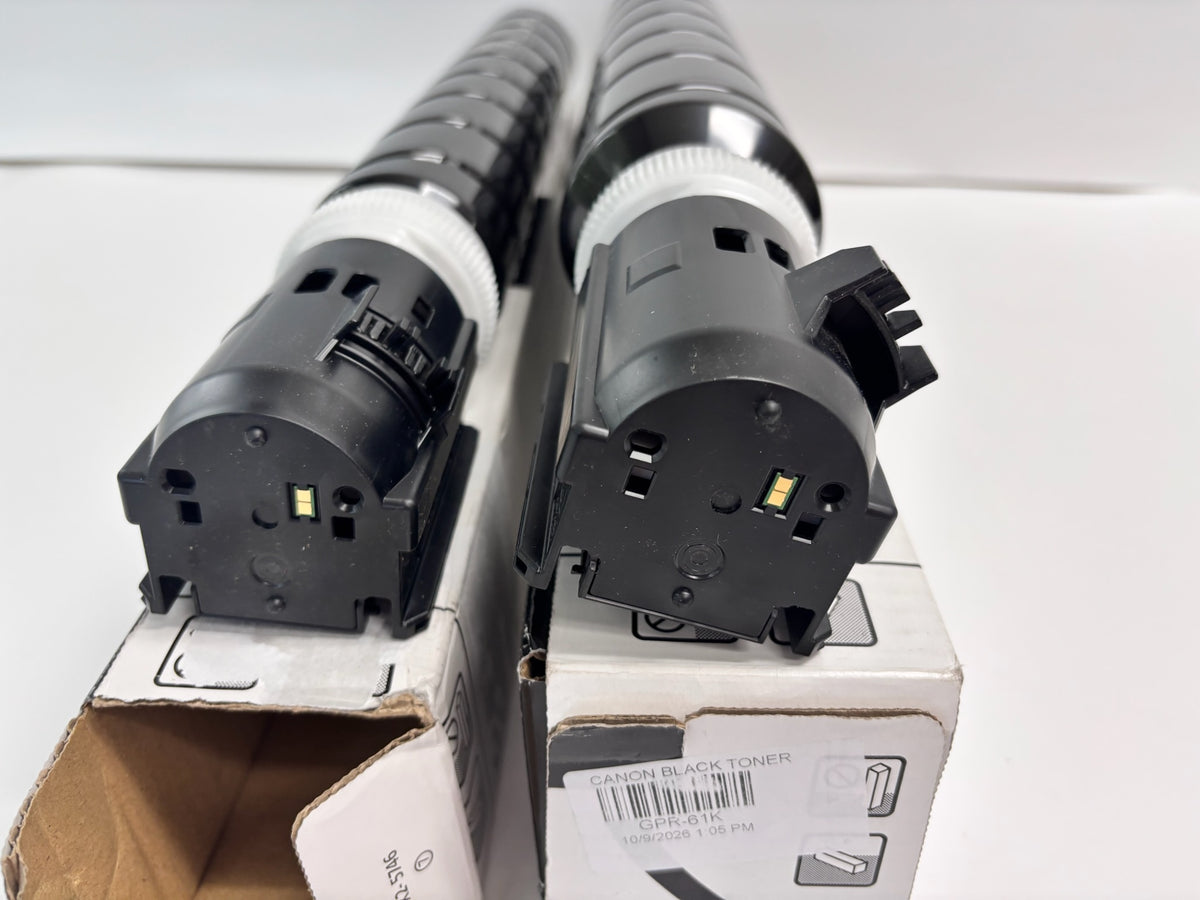 2 Open Genuine Canon iRC5840, C5870 Magenta and Black Toners GPR-61M, GPR-61K