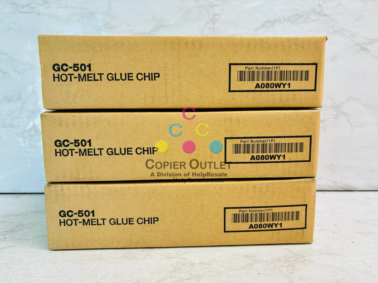 3 Genuine Konica Minolta Pro 1050P,Pro 1051 Hot Melt Glue Chip GC501 (A080WY1)