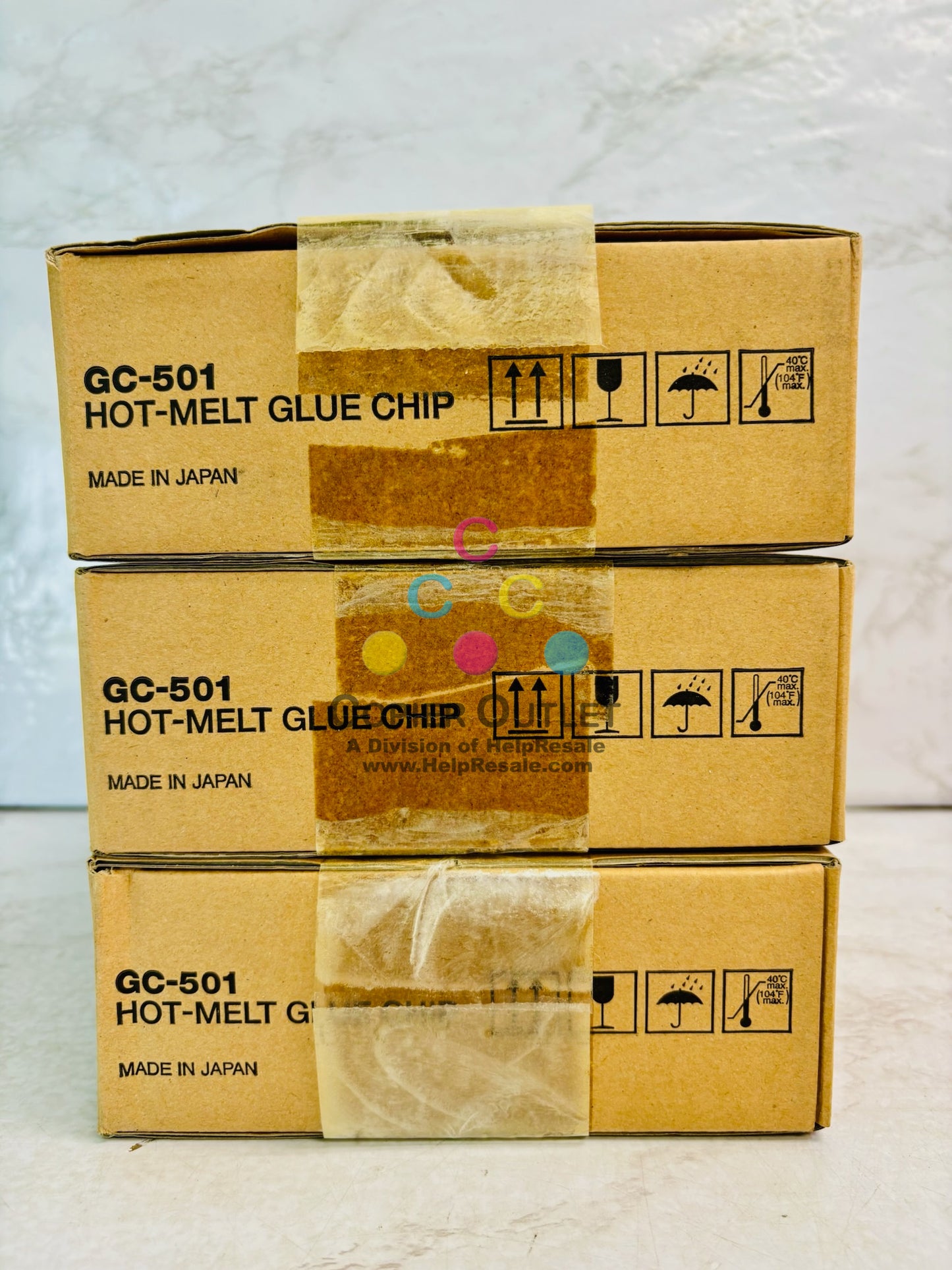 3 Genuine Konica Minolta Pro 1050P,Pro 1051 Hot Melt Glue Chip GC501 (A080WY1)